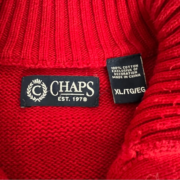 CHAPS by Ralph Lauren Men’s Holiday Sweater size XL - Picture 4 of 10